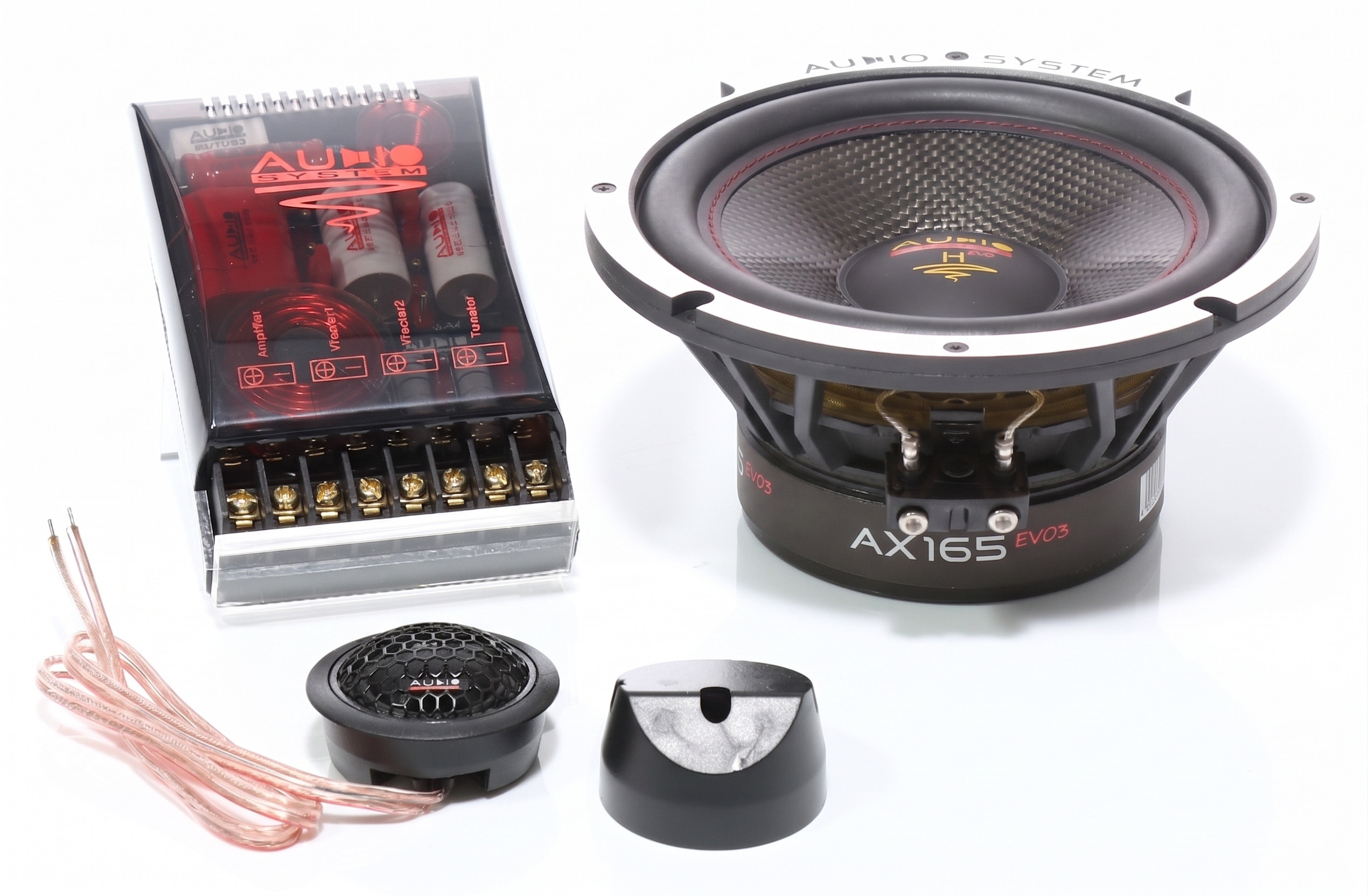 Helon-Serie 2-OHM 2-Way System 165 mm Exteme Kickbass Compo Systeem.